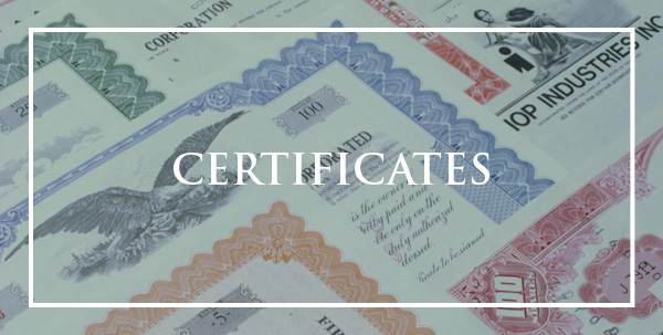 CERTIFICATES